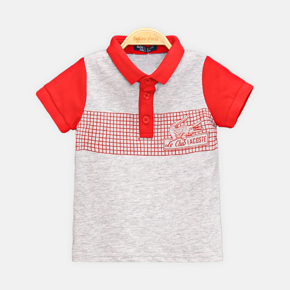 BOY SUIT RED LE CLUB LACOSTE