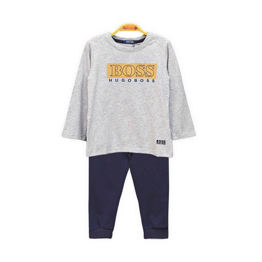 BOY SUIT GREY BOSS