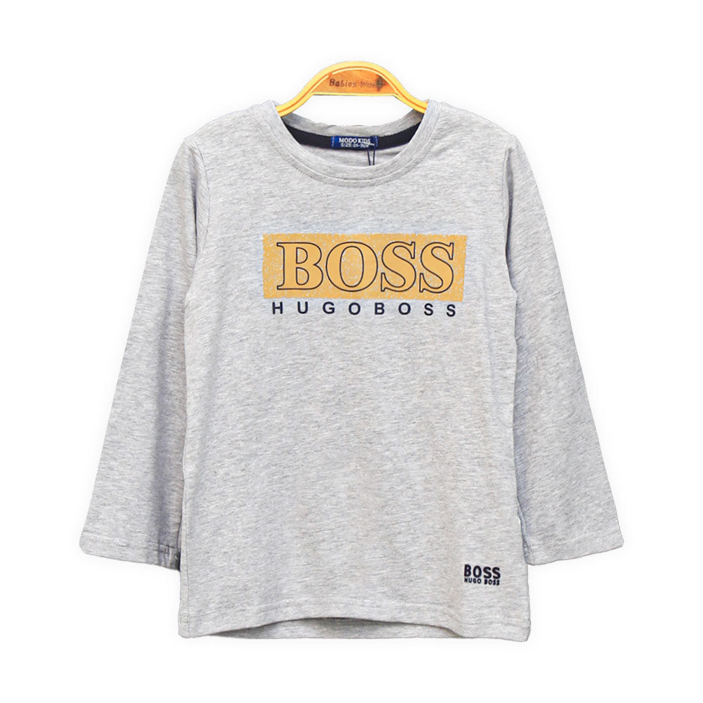 BOY SUIT GREY BOSS