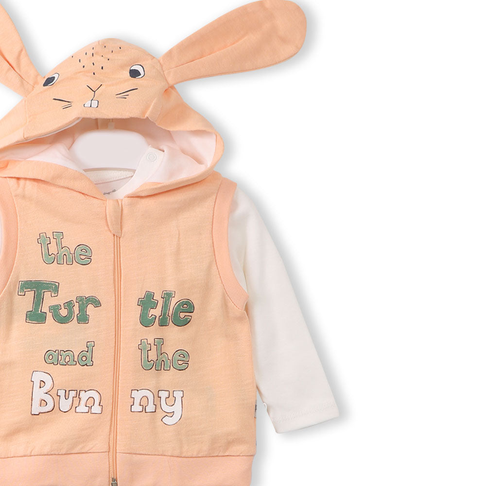 BOY SUIT PEACH TURTLE & BUNNY