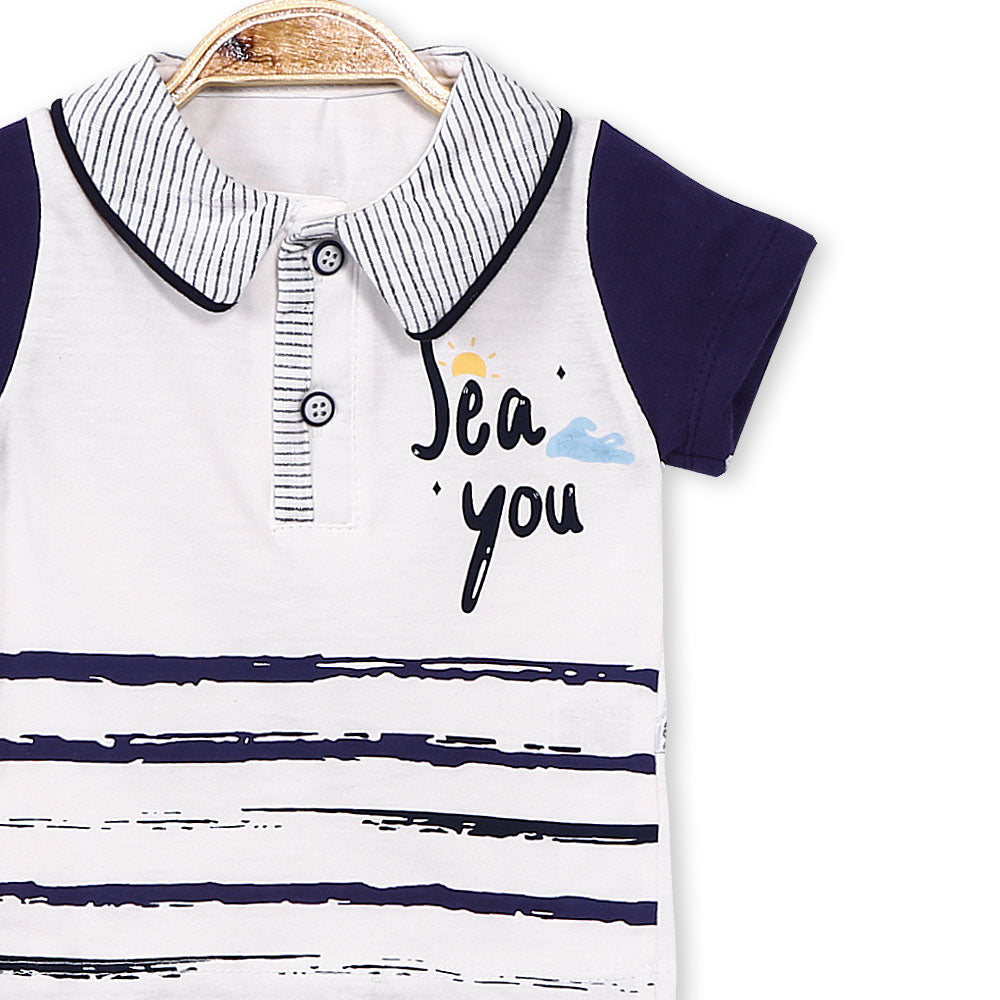 BOY SUIT NAVY SEA YOU