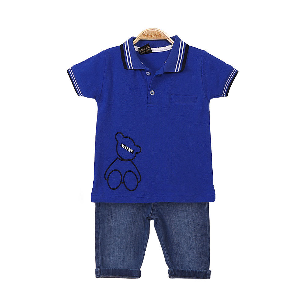 BOY SUIT BLUE TEDDY