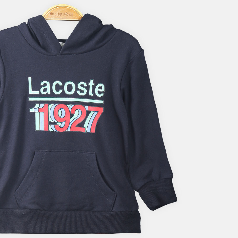 BOY T-SHIRT BLUE HOOD