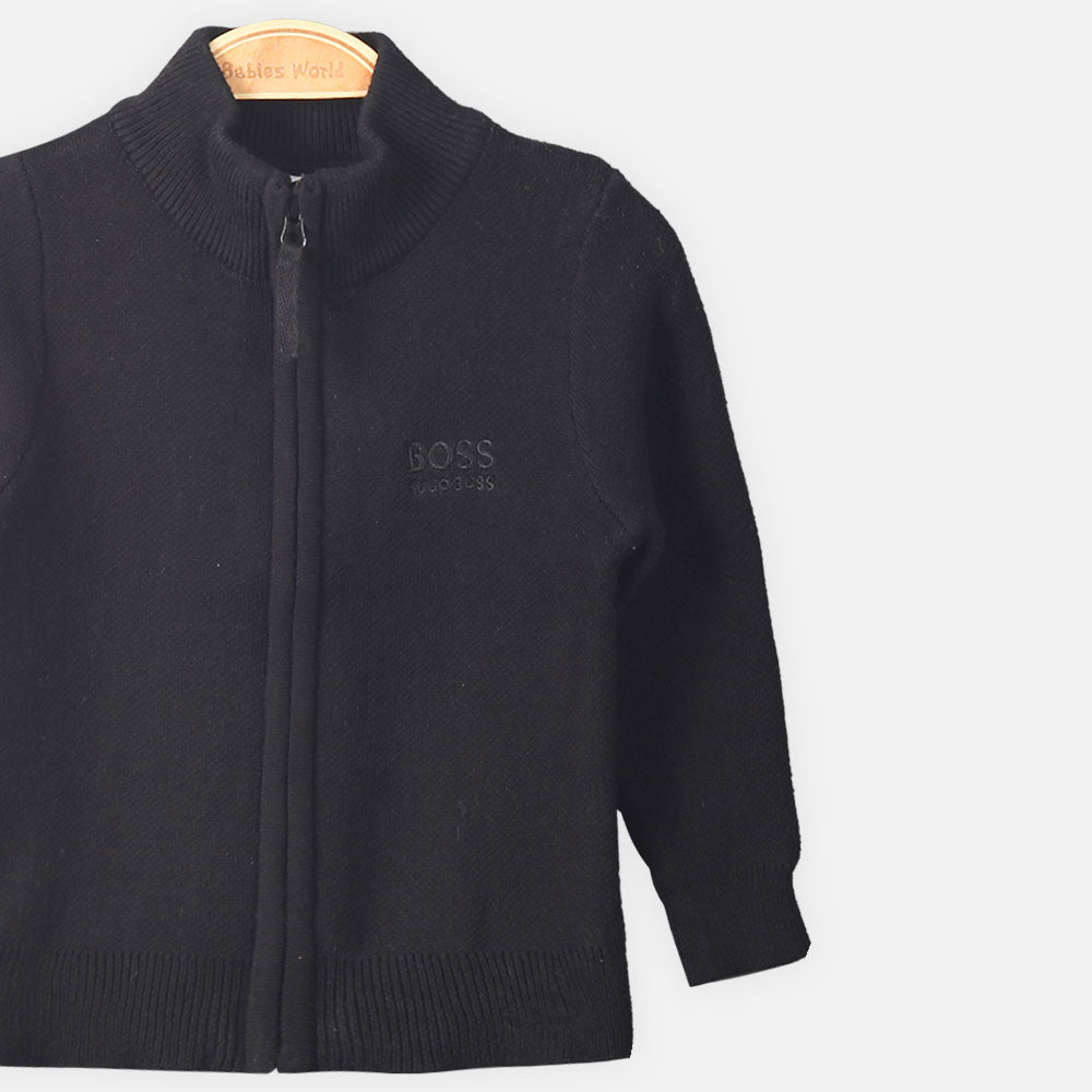 BOY JACKET BLACK SWEAT