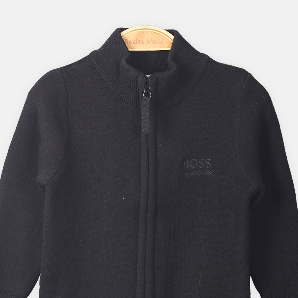 BOY JACKET BLACK SWEAT