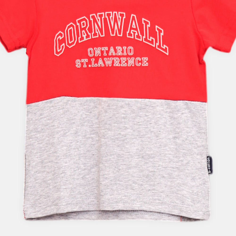 BOY T-SHIRT CORNWALL ONTARIO ST.LAWRENCE RED HOODIE