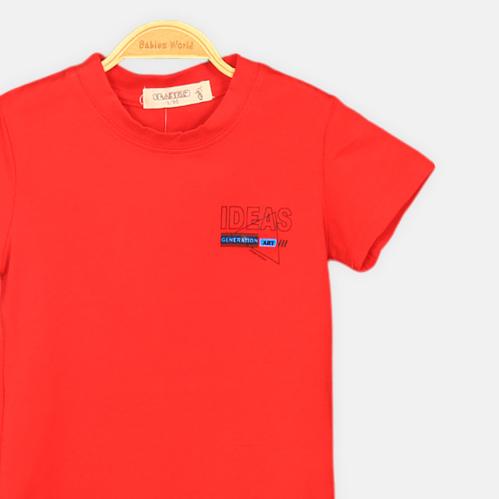 BOY T-SHIRT RED IDEAS