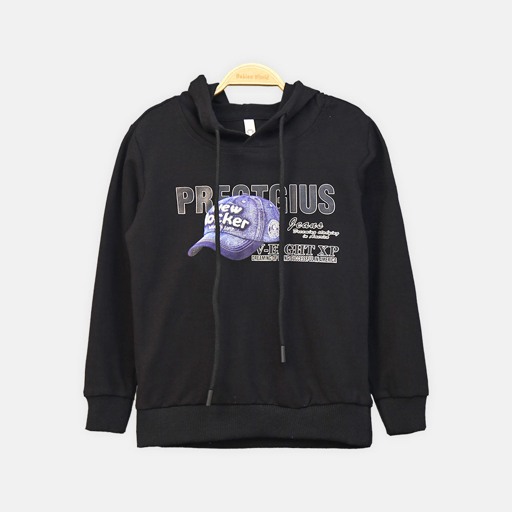 BOY T-SHIRT BLACK HAT PRINT