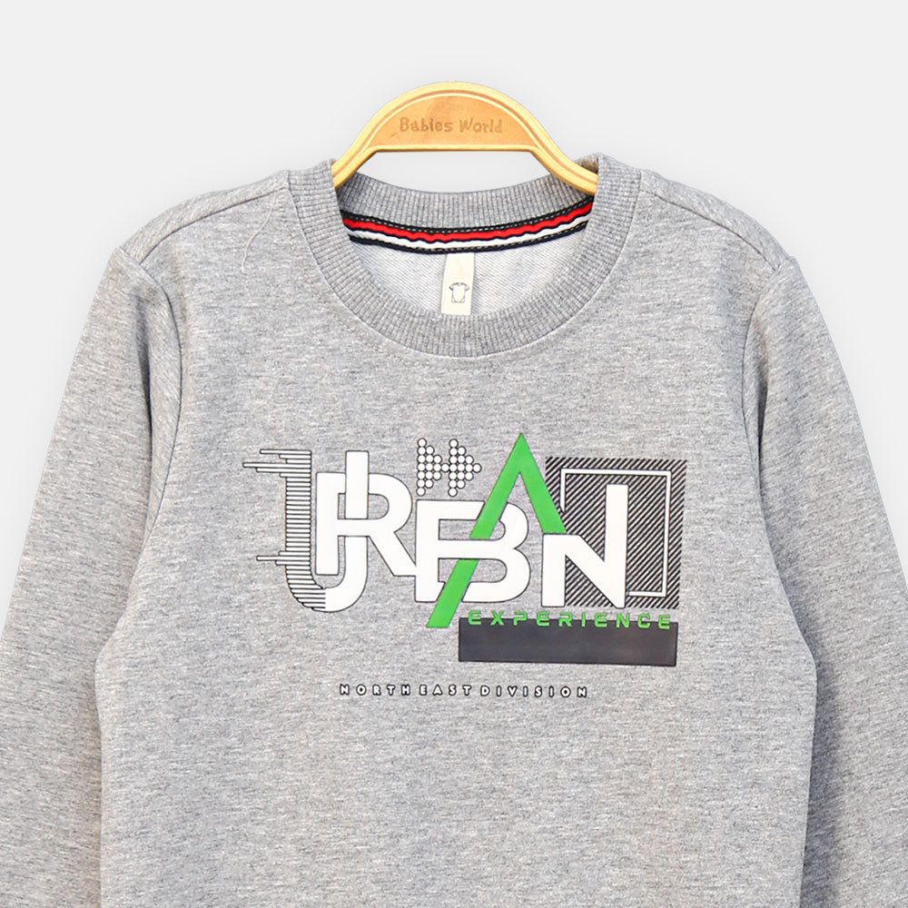 BOY T-SHIRT GREY FULL-SLEEVE