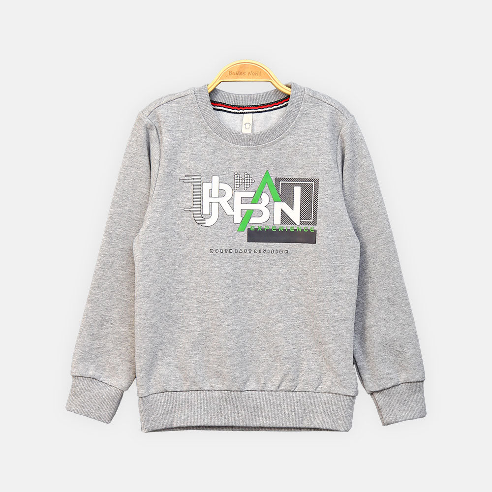 BOY T-SHIRT GREY FULL-SLEEVE