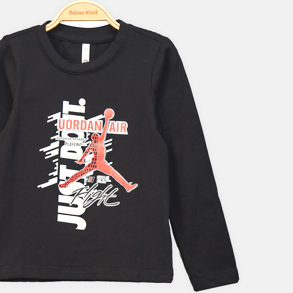 BOY T-SHIRT BLACK JUST DO IT