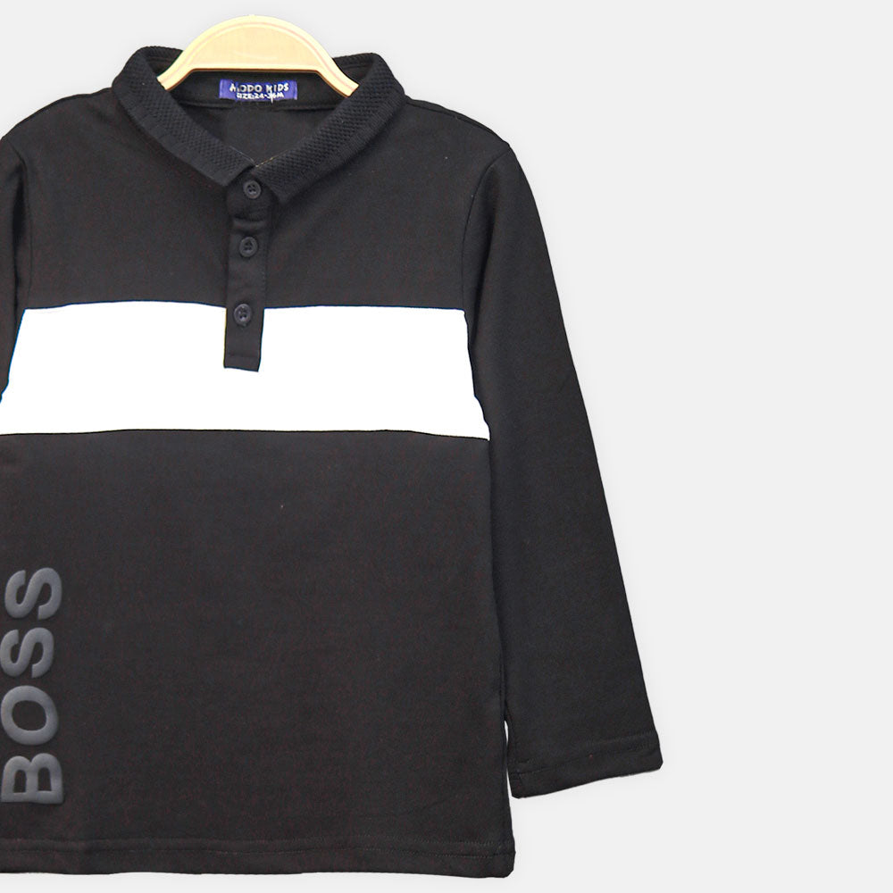 BOY T-SHIRT BLACK BOSS