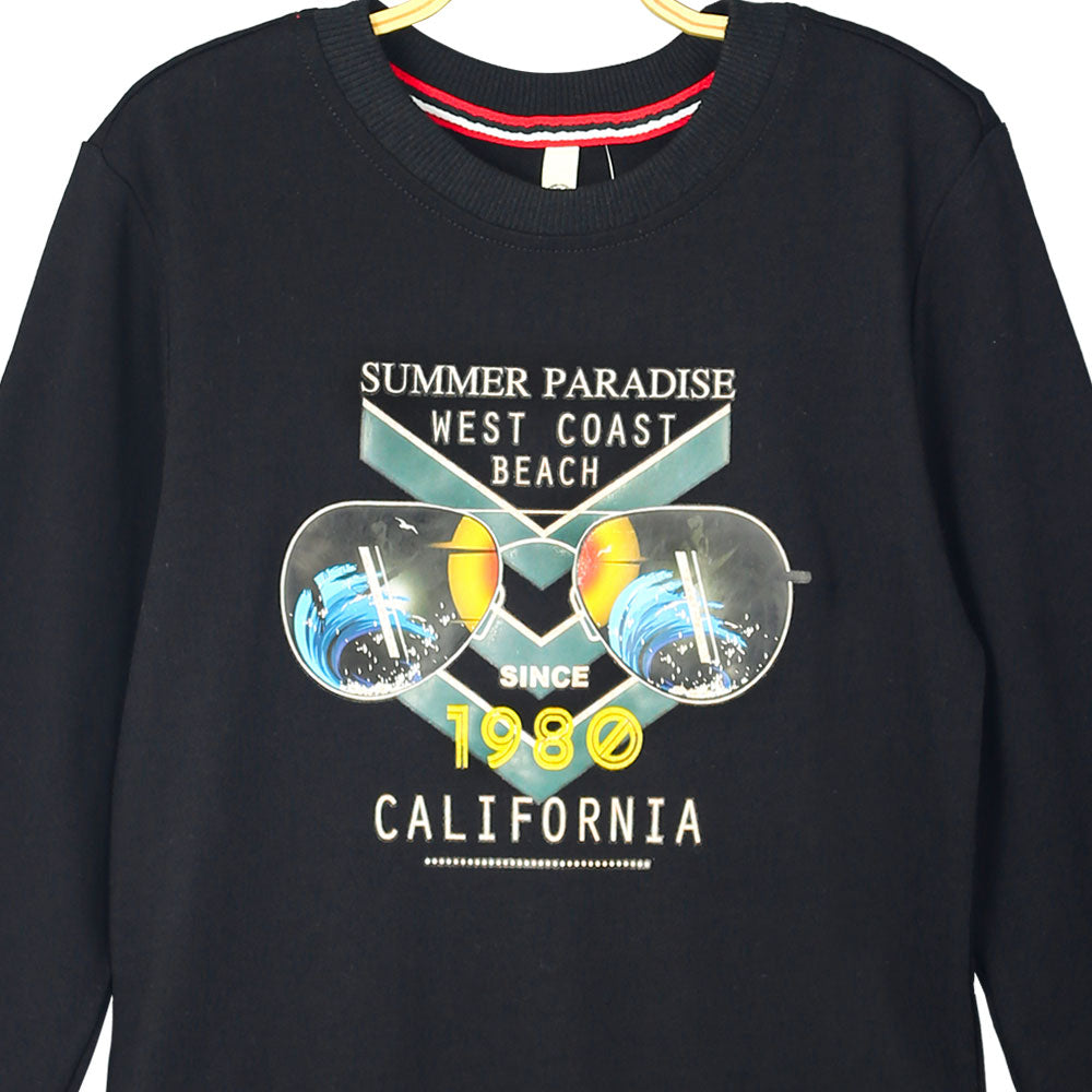 BOY T-SHIRT BLACK SUMMER PARADISE