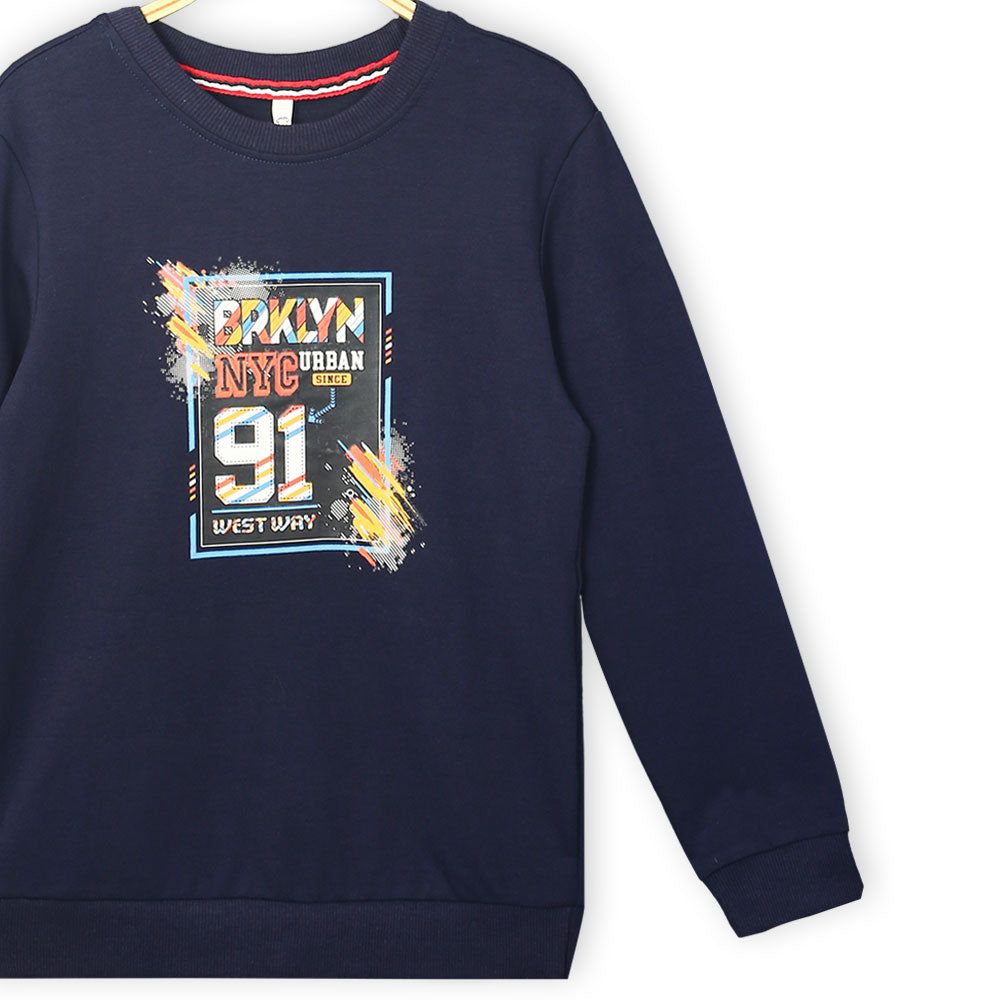 BOY T-SHIRT NAVY NYC URBAN