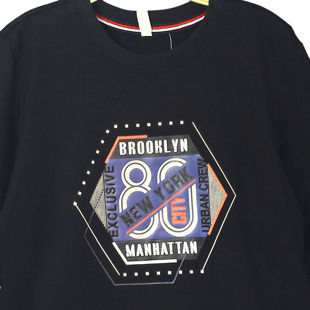 BOY T-SHIRT BLACK NEW YORK CITY