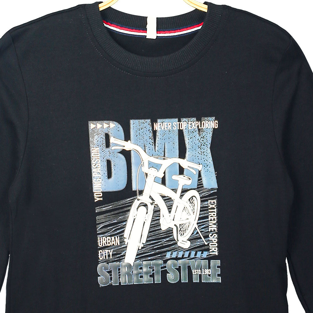 BOY T-SHIRT BLACK STREET STYLE