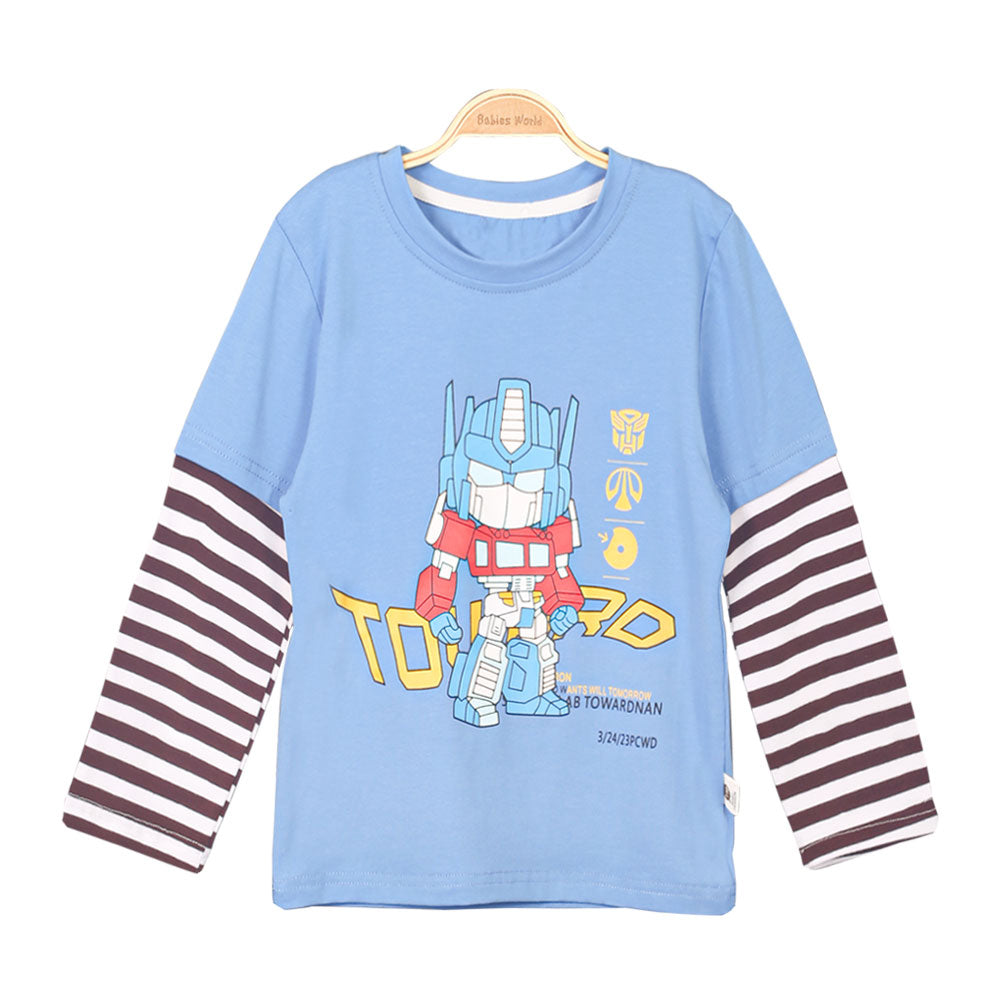 BOY T-SHIRT BLUE TRANSFORMER
