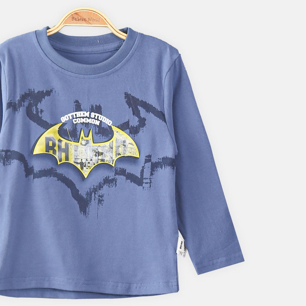 BOY T-SHIRT ROYAL BLUE BATMAN THEME