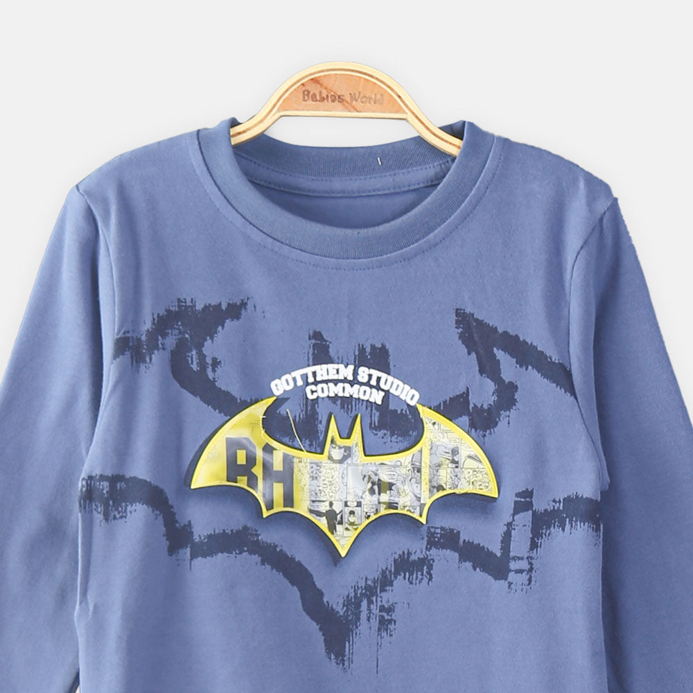 BOY T-SHIRT ROYAL BLUE BATMAN THEME
