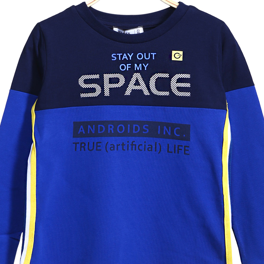 BOY T-SHIRT PARLIAMENT BLUE SPACE