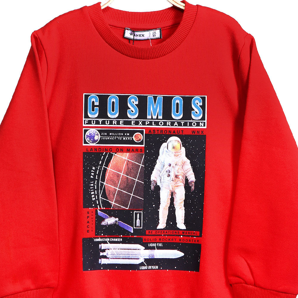 BOY T-SHIRT RED COSMOS GALAXY