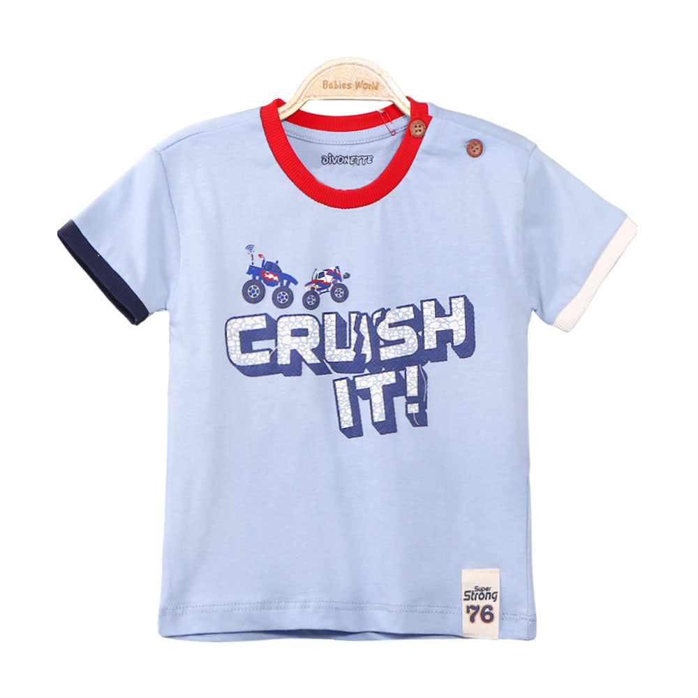 BOY T-SHIRT BLUE CRUSH IT!