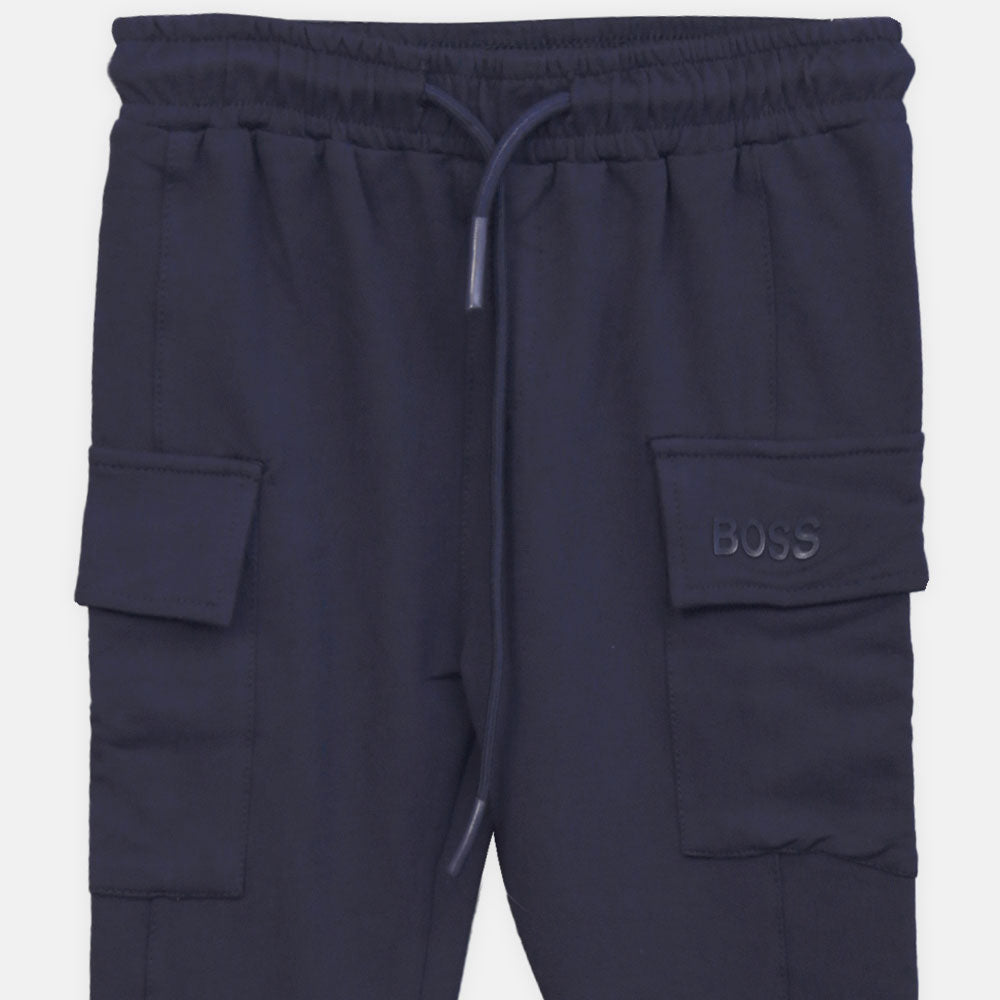 BOY TROUSER NAVY BOSS