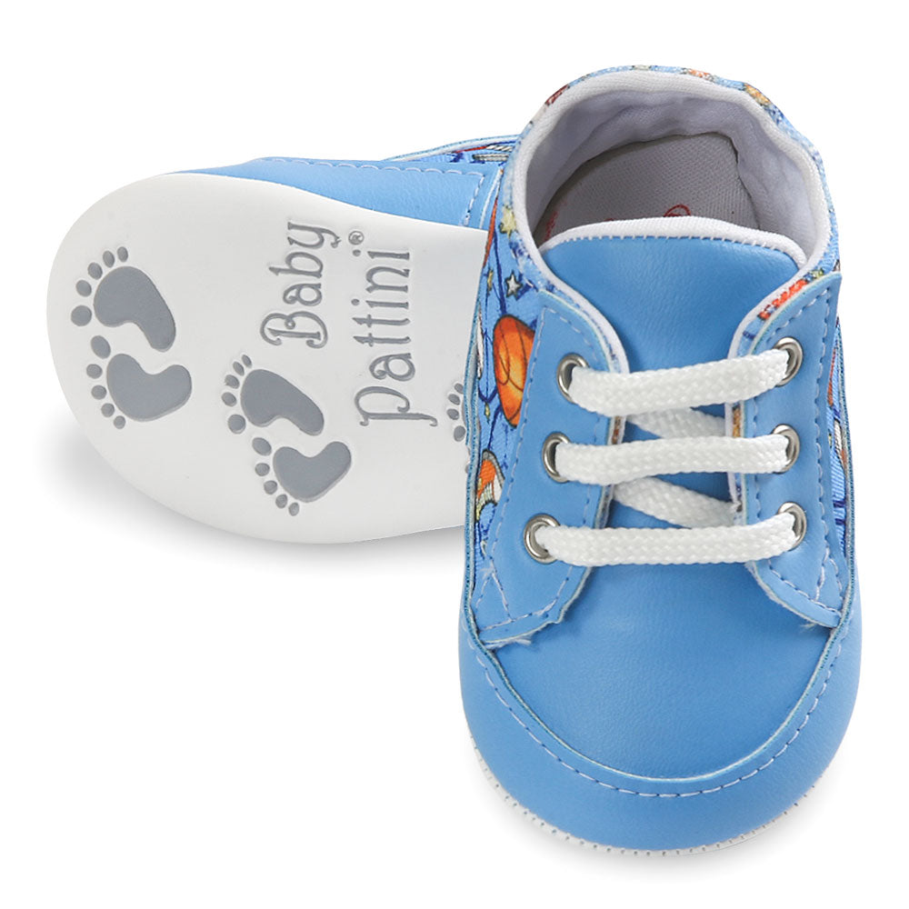 BOY PRE WALKER CERULEAN BLUE SPORTY SNEAKER