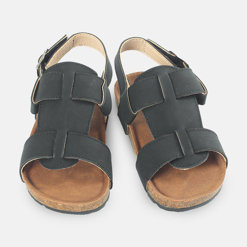 BOY SANDAL BLACK CORK-BASE OPEN