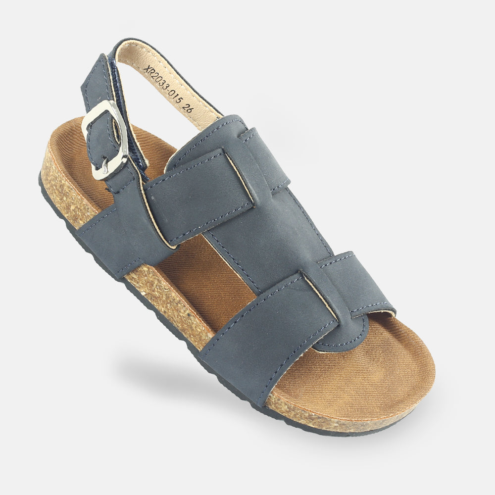 BOY SANDAL NAVY CORK-BASE OPEN