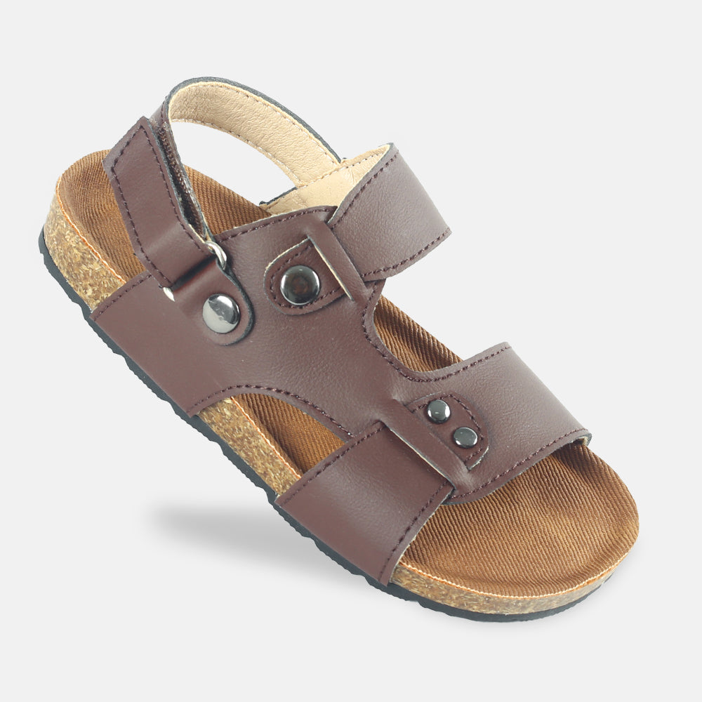 BOY SANDAL BROWN CORK-BASE