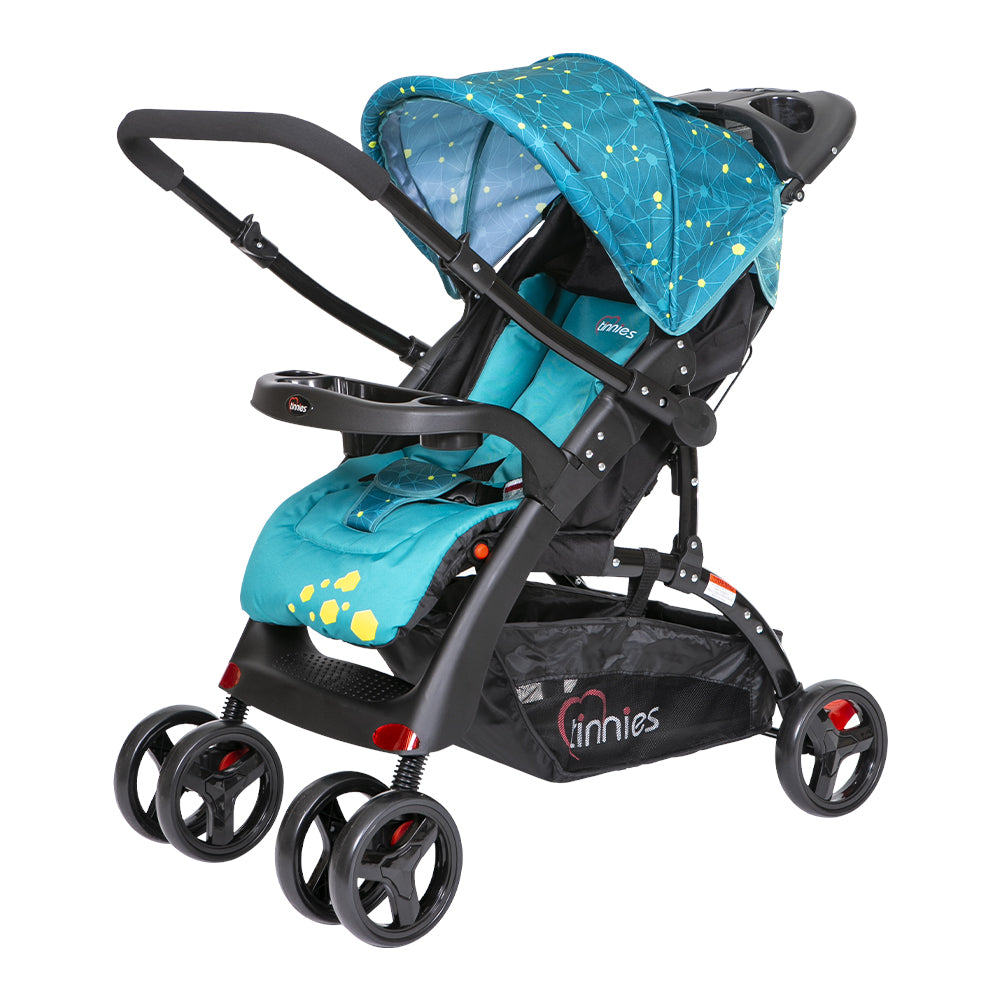 BABY STROLLER REVERSIBLE HANDLE-ACID BLUE