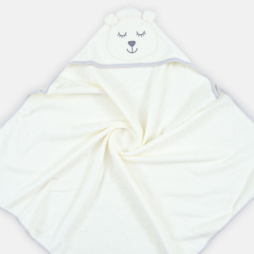 BATH TOWEL W/FACE TOWEL OFF-WHITE