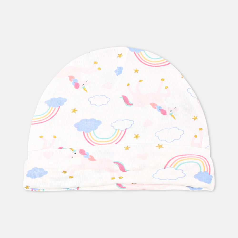 BABY CAPS PK-3 RAINBOW UNICORN