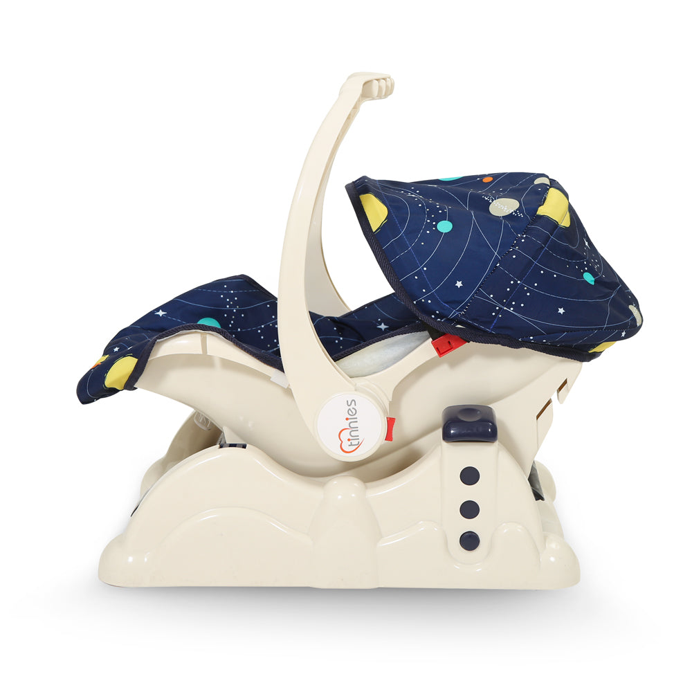 CARRY COT W/ROCKING-BLUE PLANET