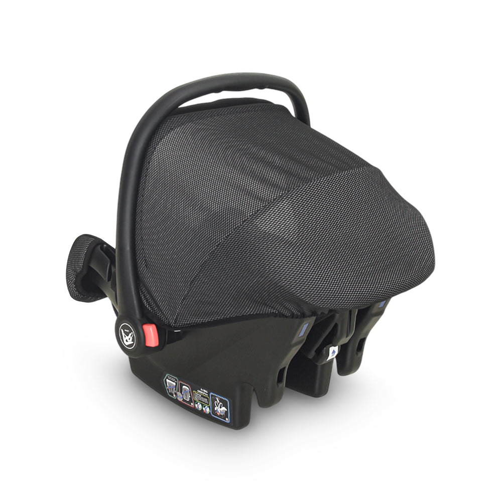 CARRY COT & CAR SEAT-BLACK