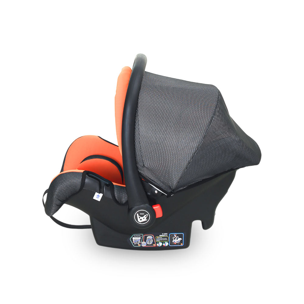CARRY COT & CAR SEAT-ORANGE