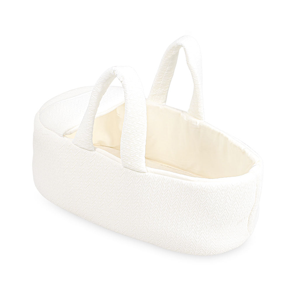 CARRY CRIB MINIMAL WHITE TEXTURED