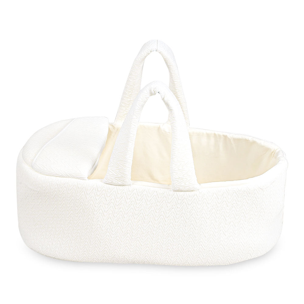 CARRY CRIB MINIMAL WHITE TEXTURED
