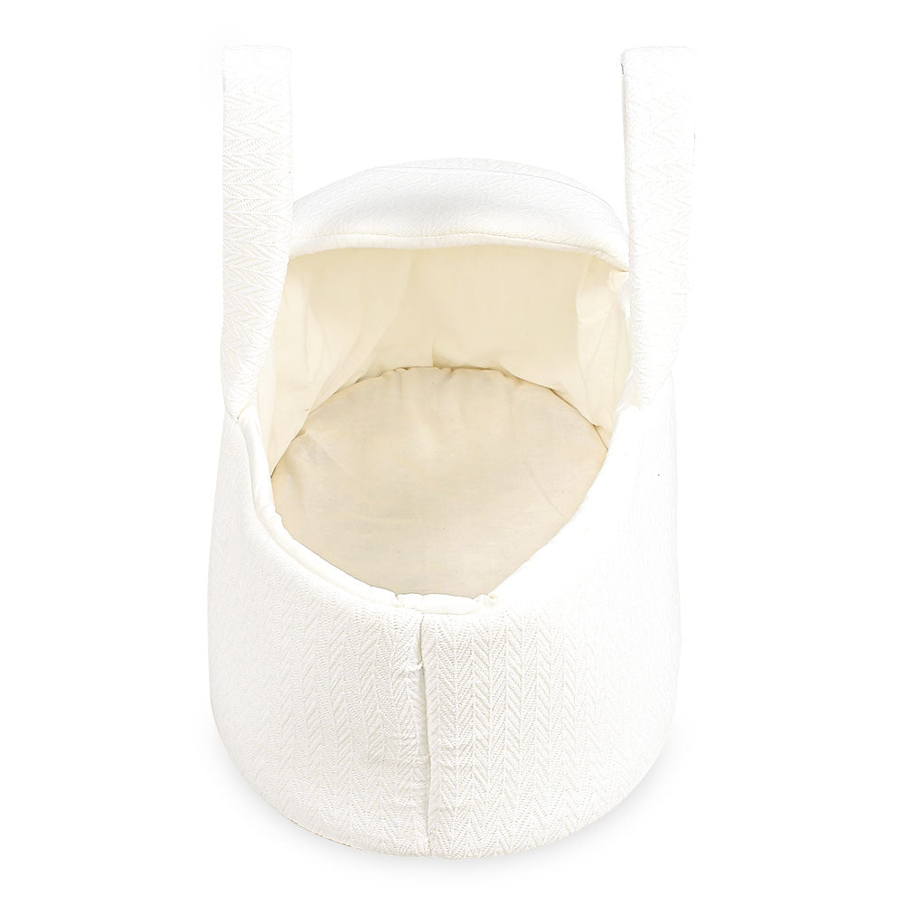 CARRY CRIB MINIMAL WHITE TEXTURED
