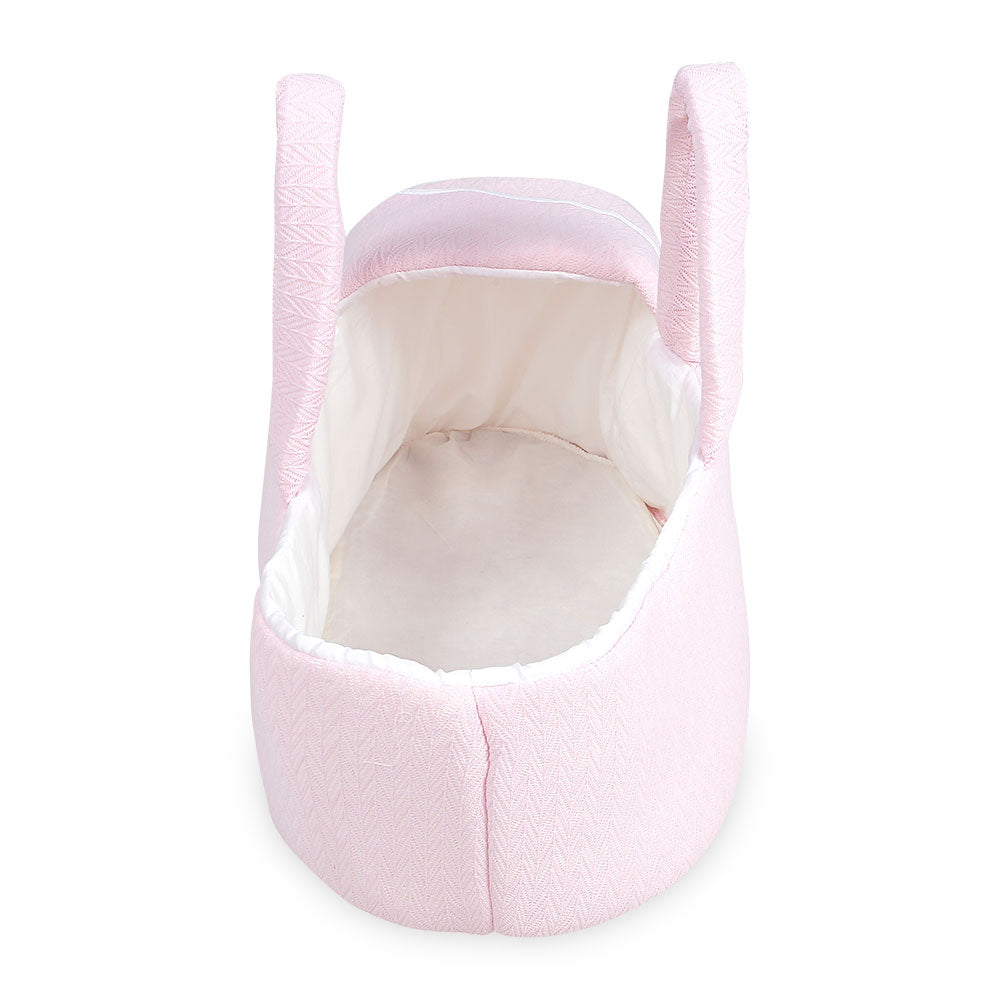 CARRY CRIB MINIMAL PINK TEXTURED