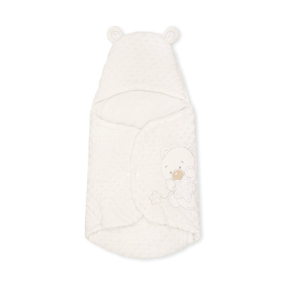 CARRY NEST WHITE MINKY TEDDY