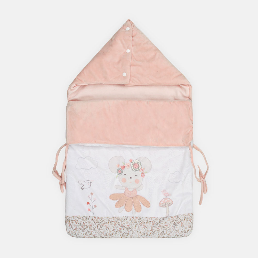 CARRY NEST VELVET PEACH FLORAL