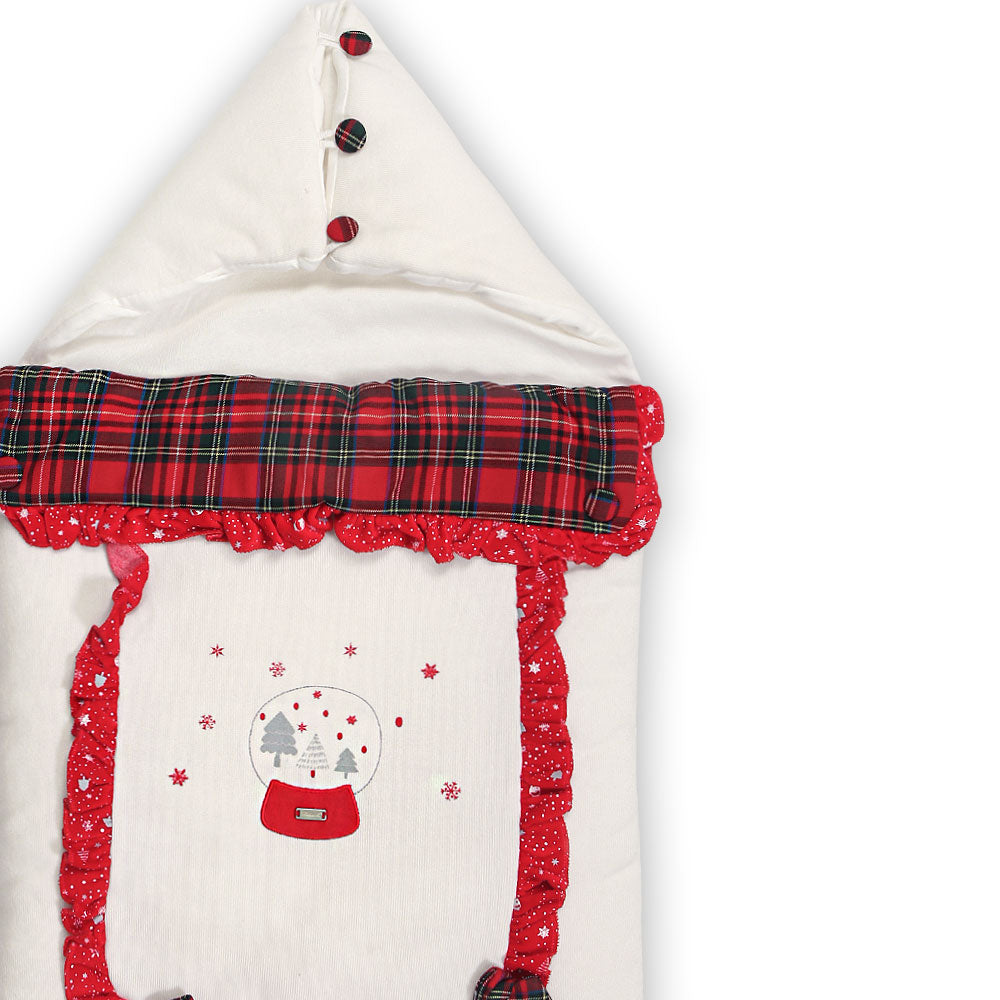 CARRY NEST RED PLAID SNOW GLOBE