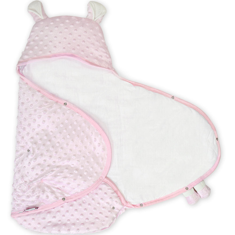 CARRY NEST PINK MINKY BEAR & HONEY GIRL
