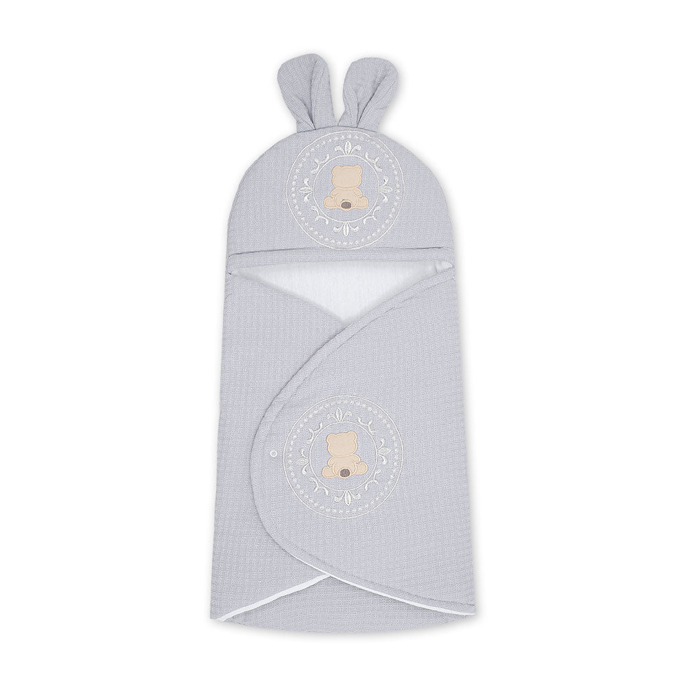 CARRY NEST GREY TEXTURED BEAR FANCY