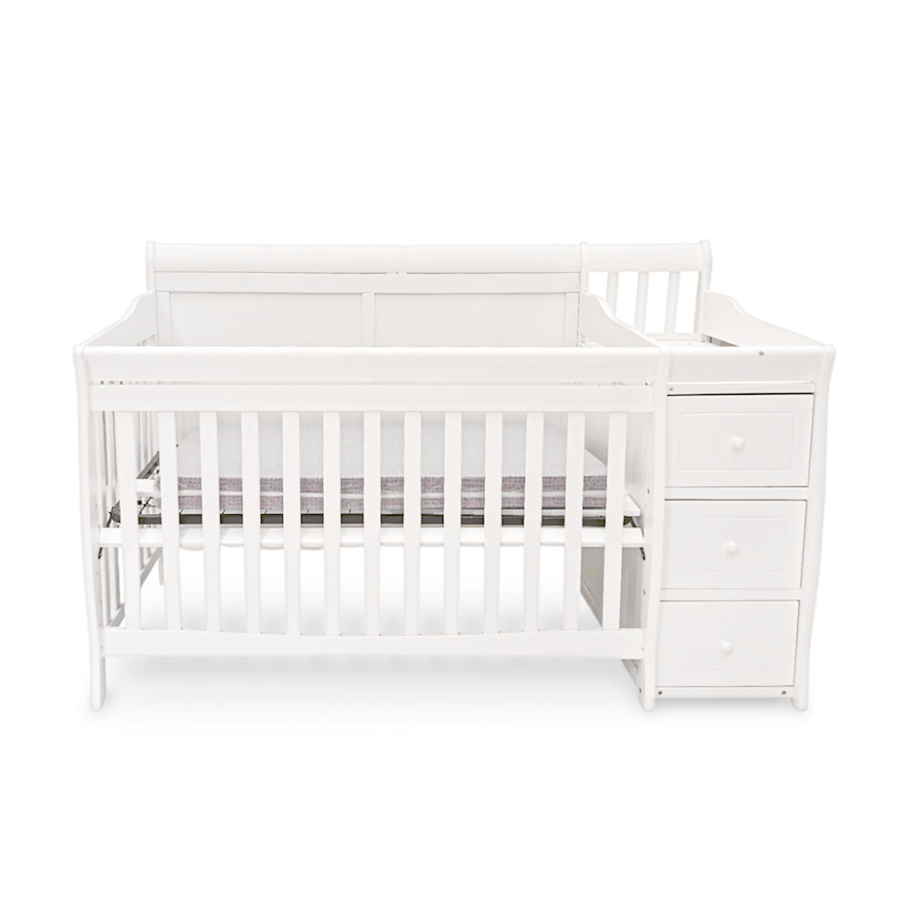 BABY WOODEN COT WHITE