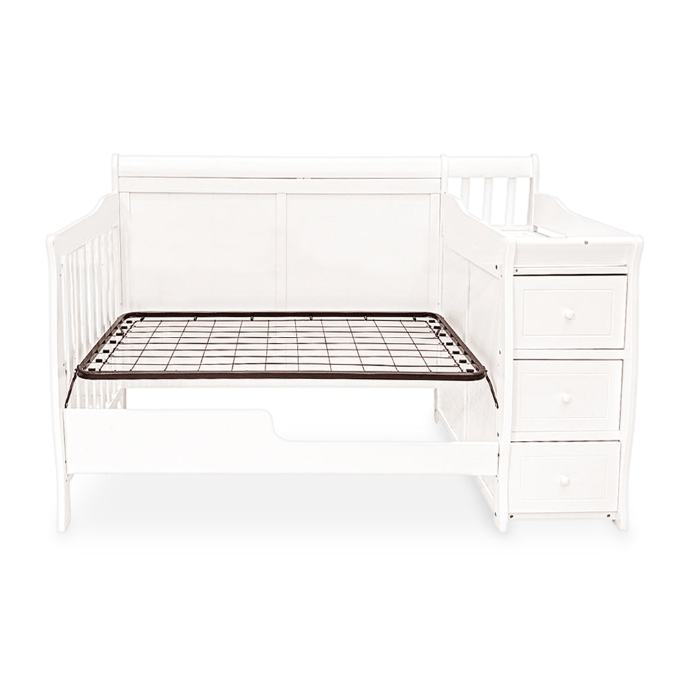 BABY WOODEN COT WHITE