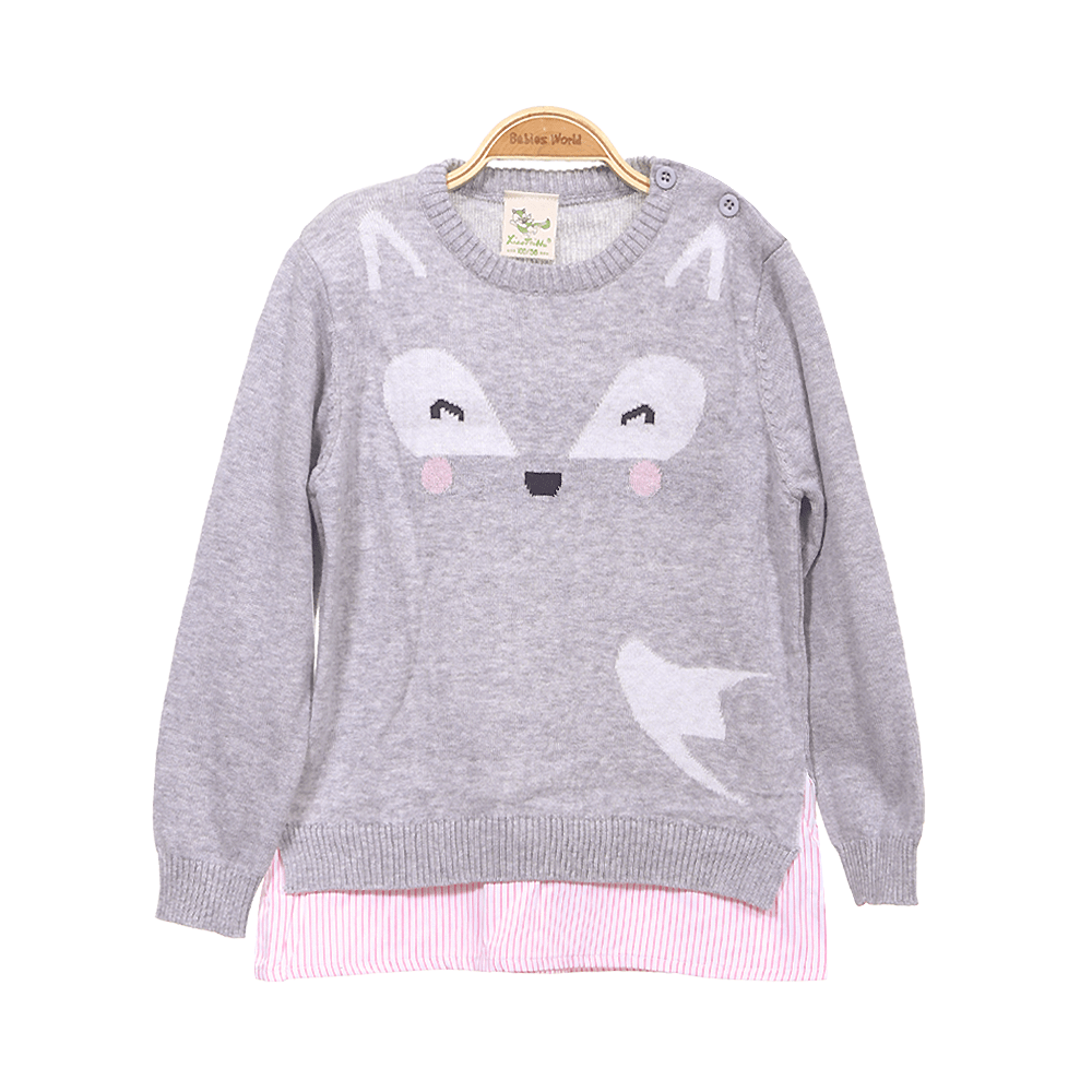 GIRL SWEATER-GREY