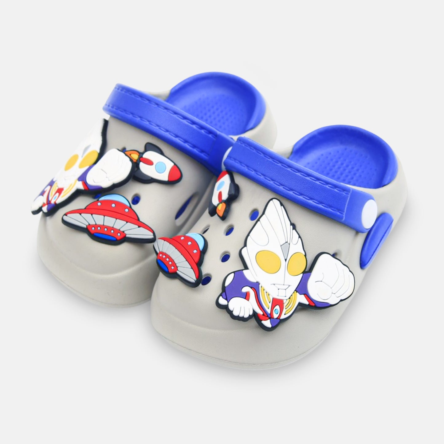 BOY'S ULTRAMAN CROCS – GREY